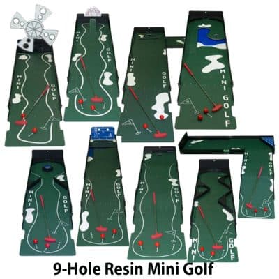 9 hole resin Mini Golf